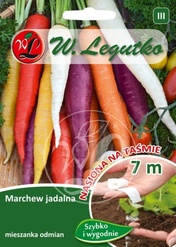 Marchew Mix odmian, na taśmie LEGUTKO