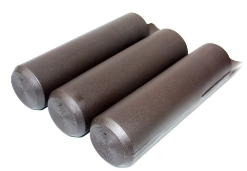 Palisada wysoka plastikowa BRĄZOWA grube paliki 2m