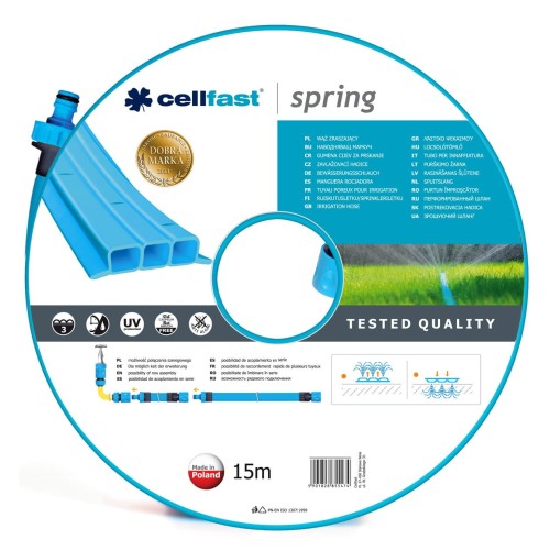 Wąż ogrodniczy zraszający SPRING 19-022 CELLFAST 15m