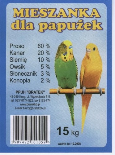 Pokarm dla papużek 1kg