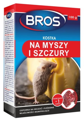 Kostka na myszy i Szczury 100g BROS