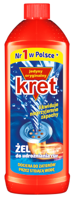 Udrożniacz do rur ŻEL 500g KRET