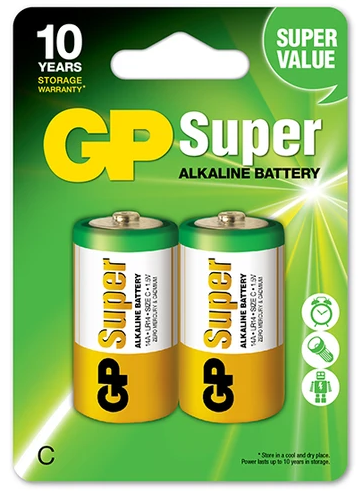 Baterie LR14 Super alkaliczne C 2szt GP