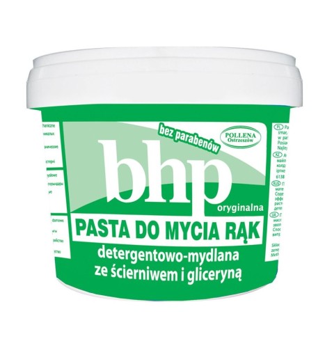 Pasta do rąk BHP detergentowo-mydlana ze ścierniwem 500 g