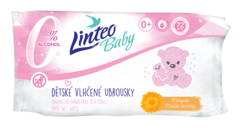Chusteczki nawilżane Linteo Baby Soft and Cream 72szt