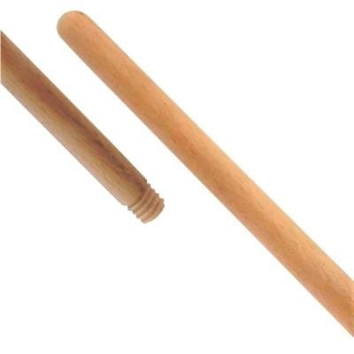 Kij drewniany z gwintem do miotły 150cm