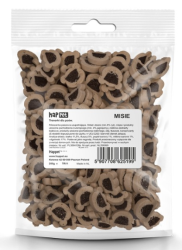 Trenerki dla psów MISIE 200g HAPPET