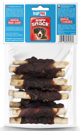 Dental z kaczką dla psa HAPPET 100g