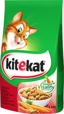 Karma sucha KITEKAT wołowina z warzywami 1,8kg