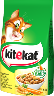 Karma sucha KITEKAT kurczak z warzywami 1,8kg