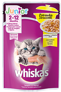 Saszetka JUNIOR dla małego kota 2-12 mc WHISKAS 85g