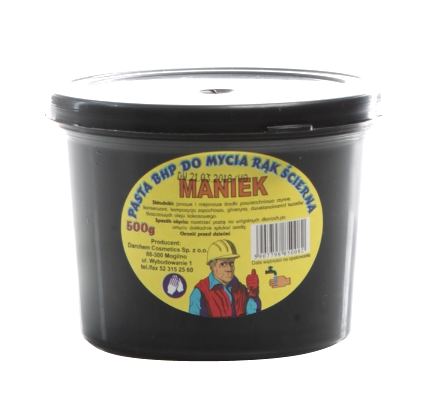 Pasta BHP ścierna do mycia rąk MANIEK 500g