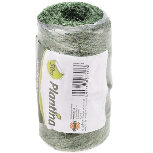 Sznurek jutowy zielony 50m  PLANTINA