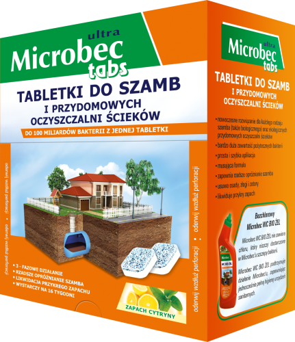 Tabletki MICROBEC do Szamb i Oczyszczalni BROS 16szt