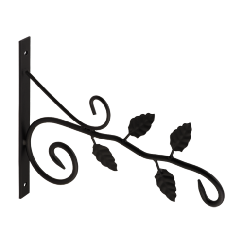 Uchwyt metalowy na doniczki listki HAK czarny 230x320mm 5425