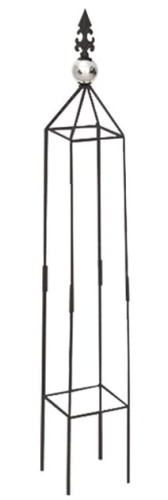 Obelisk do pnączy z ozdobnym grotem 79cm PLANTINA