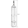 Obelisk do pnączy z ozdobnym grotem 79cm PLANTINA