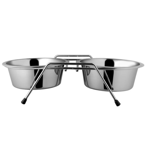 Stojak druciany+2miski 12cm HAPPET MM39