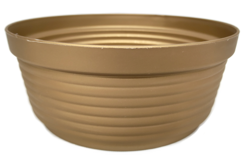Miska PROSTA Donica 30cm ZŁOTA