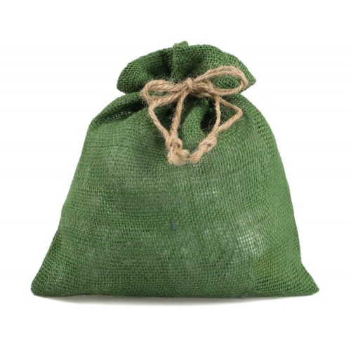 Worek z juty jutowy 26x30 ZIELONY 