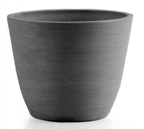 Donica z kompozytu wcięcia 30cm SZARA GS13D30.SZ