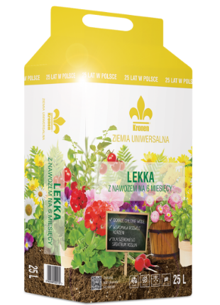 Podłoże uniwersalne LEKKIE 40L z nawozem KRONEN