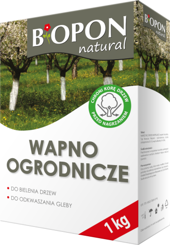 Wapno ogrodnicze SYPKIE 1kg BIOPON