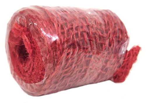 Taśma jutowa czerwona 6cmx3m PLANTINA