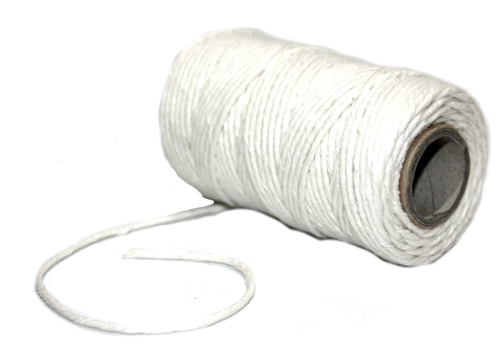 Przędza wędliniarska biała, sznurek do makram, dratwa100g
