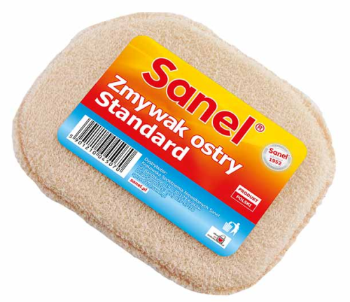 Zmywak ostry, gąbka Standard 1szt SANEL