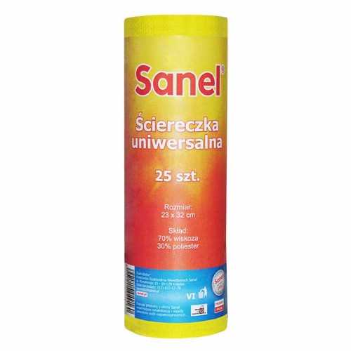 Ścierki na rolce UNIWERSALNE 25szt. SANEL