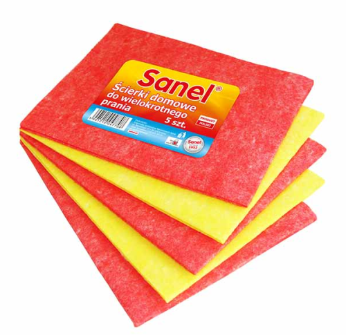 Ścierki domowe do wielokrotnego prania 5szt SANEL