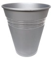 Doniczka Palmówka Wiadro Juka 29cm SREBRNA