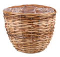 Koszyk osłonka z jasnego rattanu z folią 24cm GD6078.M 