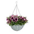 Koszyk wiszący seledynowy WIKLINOWY z łańcuszkiem YDL-180122.Z