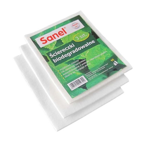 Ściereczki biodegradowalne x3 SANEL