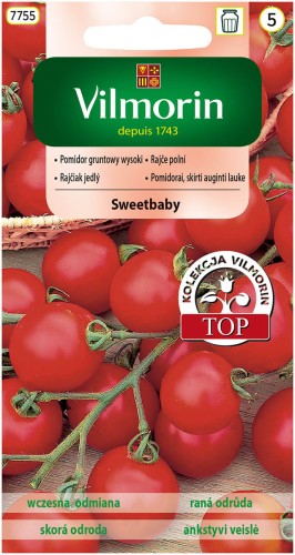 Pomidor gruntowy Sweetbaby cherry czerwony VILMORIN