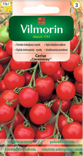 Pomidor koktajlowy wysoki CERISE Czereśniowy VILMORIN