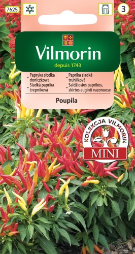 Papryka słodka doniczkowa Poupila nasiona 0,3g VILMORIN