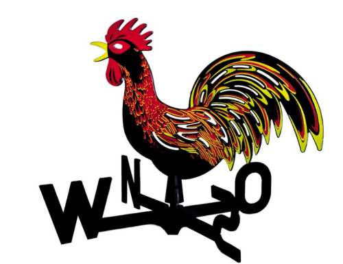 Róża wiatrów, wiatrowskaz z kogutem LM201 KHAYNER