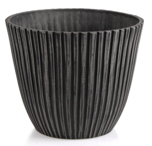 Donica z kompozytu z wcięciami SZARA GS15V25.SZ 25x20cm 