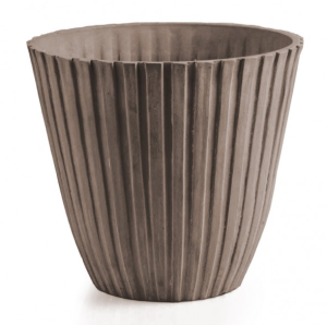 Donica z kompozytu żłobiona Taupe GS15V20.TP 15x20cm  