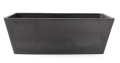 Donica prostokątna z kompozytu Czarna GSU35.C 35cm