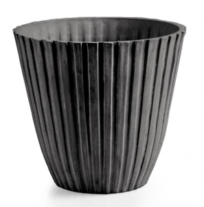 Donica z kompozytu żłobiona Szara GS15V20.SZ 15x20cm  