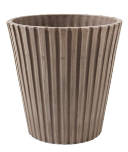 Donica z kompozytu żłobiona Taupe GS15C15.TP 15x15cm 