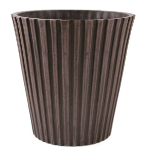 Donica z kompozytu żłobiona Brązowa GS15C15.BR 15x15cm 