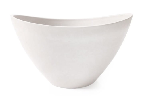 Donica ŁÓDKA z kompozytu 41x30x24cm BIAŁA GSYB41.BK