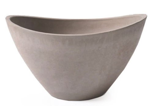 Donica ŁÓDKA z kompozytu 41x30x24cm TAUPE cappuccino GSYB41.TP