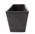 Donica prostokątna z kompozytu Czarna GSU35.C 35cm