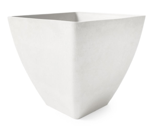 Donica kwadratowa z kompozytu Eco 30x28cm BIAŁA GSFB30.BK